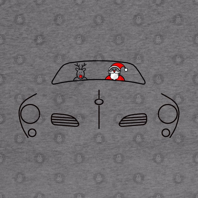 Karmann Ghia classic car Christmas special edition by soitwouldseem